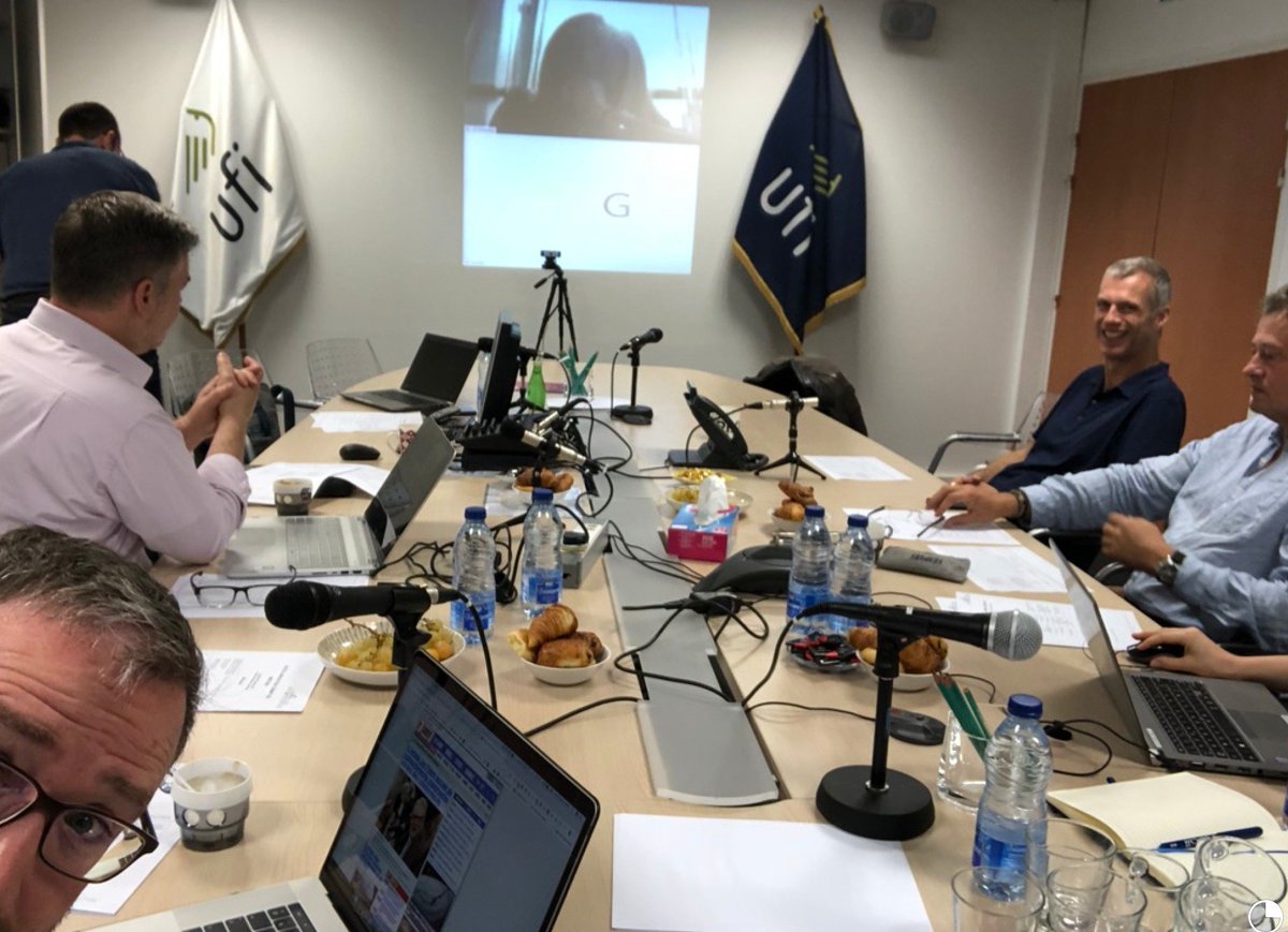 In rainy Paris for <a href="/UFILive/">UFI</a> <a href="/UFIDigital/">UFI Digital</a> Committee. Some members here, some members 10.000km away (hello @jkinfosalons ). No problem, we’re #digital. :)