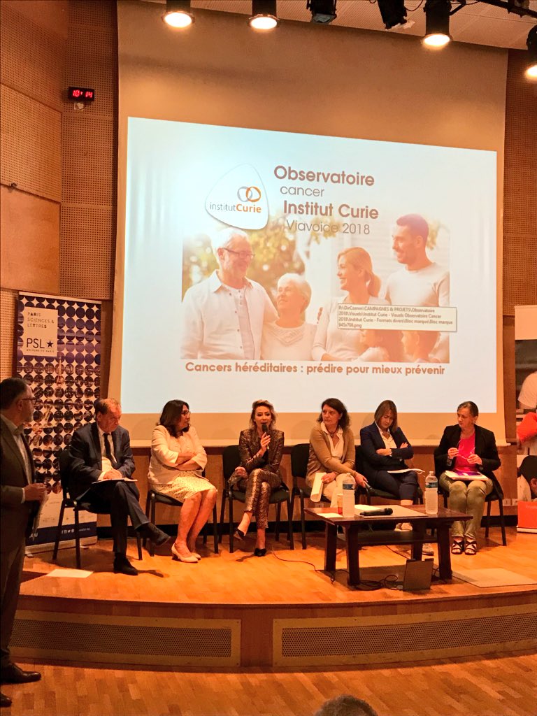 institut_curie's tweet image. #ObservatoireCancer - "Depuis 2005, c'est un travail considérable qui a été effectué par les professionnels de l'#oncongénétique, c'est important de le préciser." Laetitia Mendes, presidente de l'association @GeneticancerFR, ancienne patiente prise en charge à l'Institut Curie.