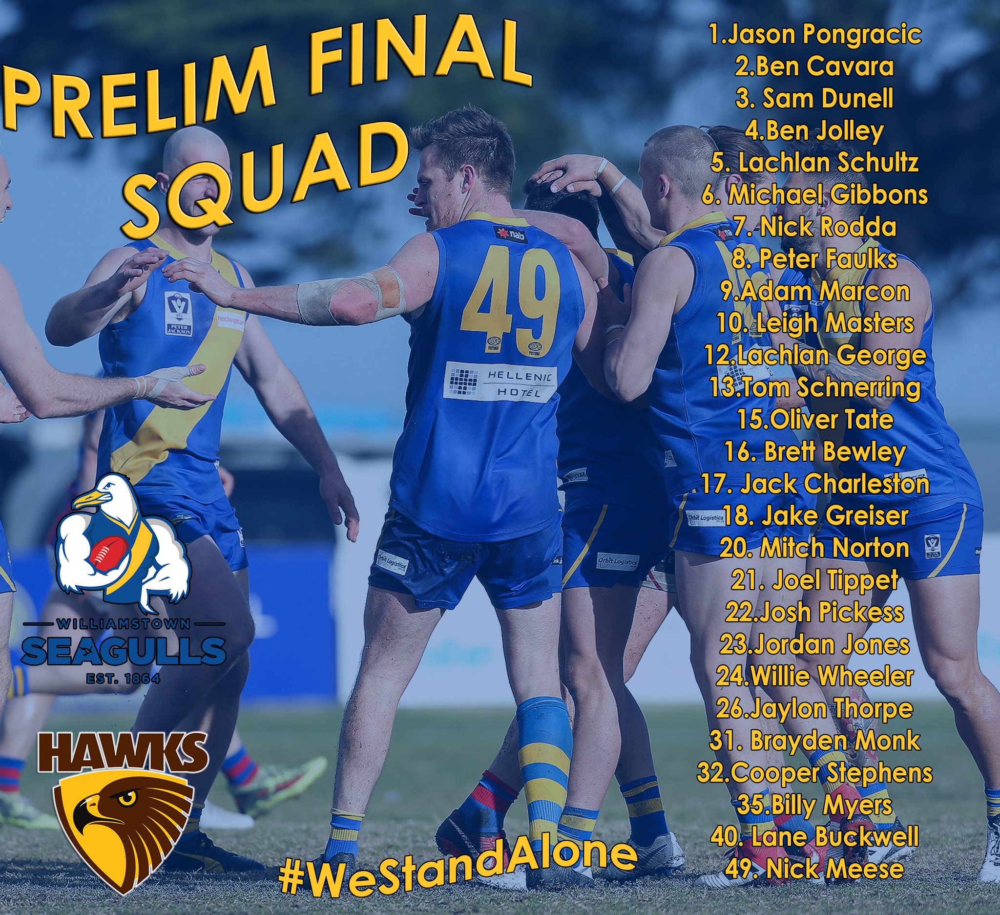 Williamstown FC on Twitter "The squad is in for this Sunday