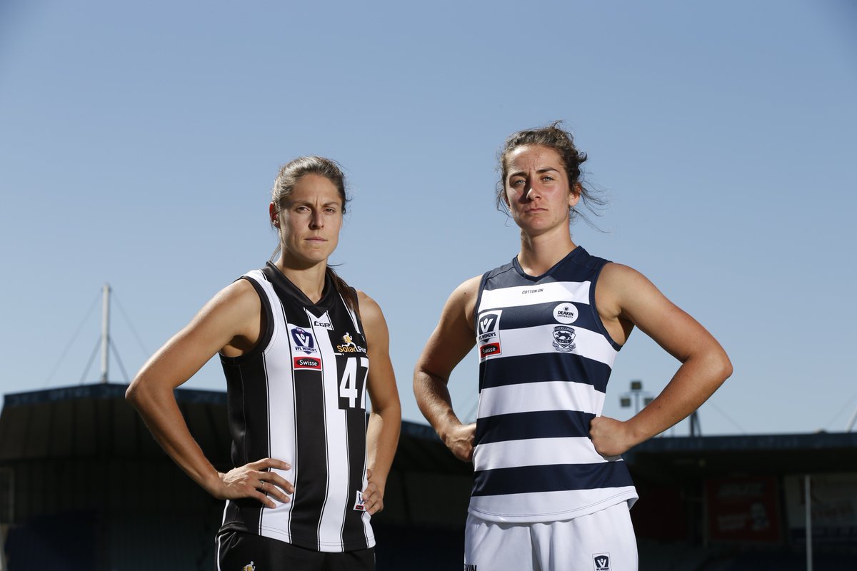 TEAMS: See the preliminary final teams for the #SwisseVFLW #LovetheGame finals series this Sunday at Stannards Stadium.

@CollingwoodFCW vs @GeelongVFLW will be video streamed with the call from <a href="/WARFRadio/">Women's Australian Rules Football Radio</a> 

bit.ly/2OkTGRS #GetFinalsFever