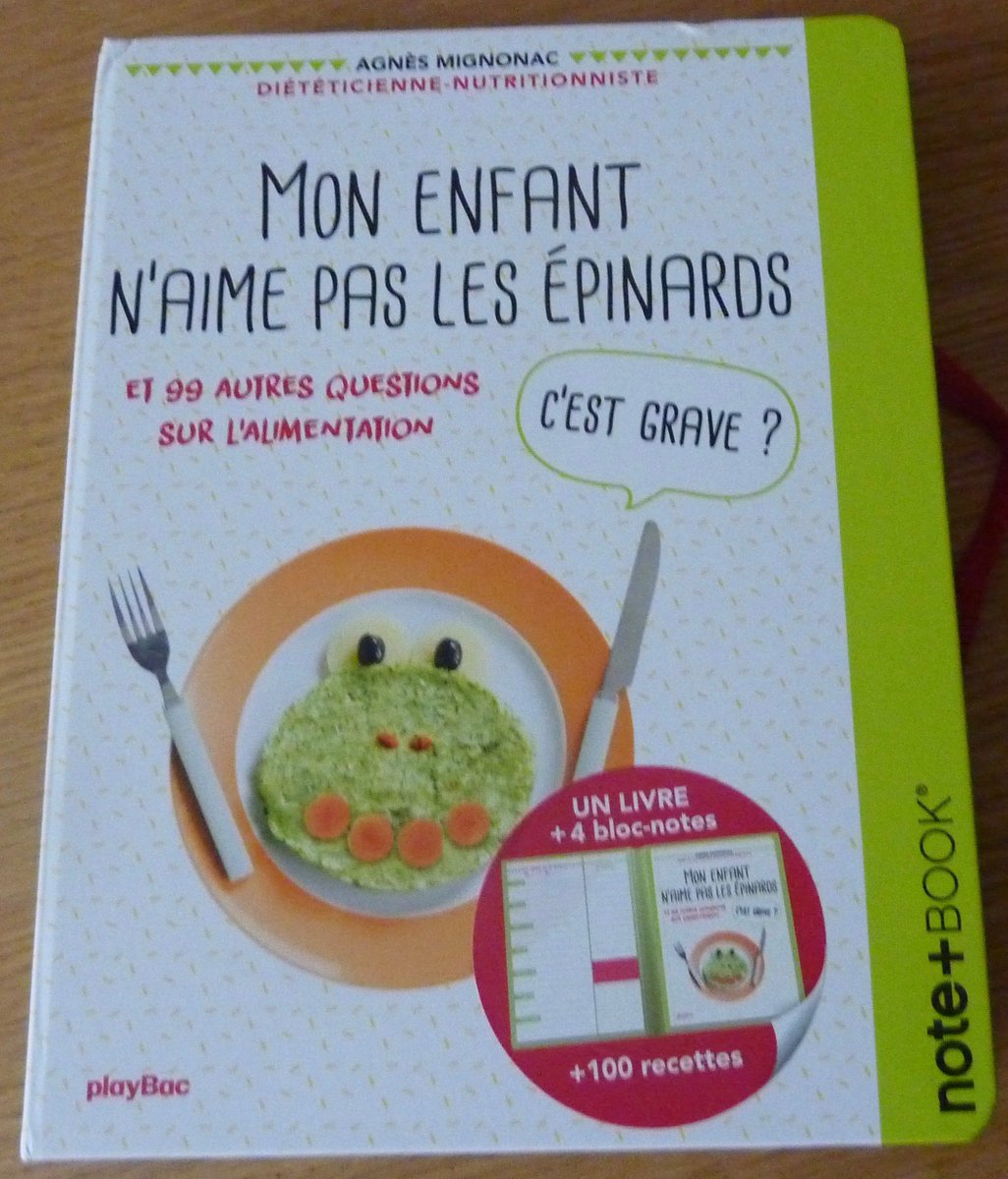 Agnès Mignonac (@tabledesenfants) on Twitter photo Je suis ravie 😃 de vous présenter mon dernier livre "Mon enfant n'aime pas les épinards, c'est grave ?" aux Editions Playbac qui répond à 100 questions sur l'alimentation des 3 - 10 ans. #recettes , #astuces favorisent une application pratique et #gourmande. <a href="/EdSpePlayBac/">Éditions Spéciales PlayBac</a> Je suis ravie 😃 de vous présenter mon dernier livre "Mon enfant n'aime pas les épinards, c'est grave ?" aux Editions Playbac qui répond à 100 questions sur l'alimentation des 3 - 10 ans. #recettes , #astuces favorisent une application pratique et #gourmande. <a href="/EdSpePlayBac/">Éditions Spéciales PlayBac</a>