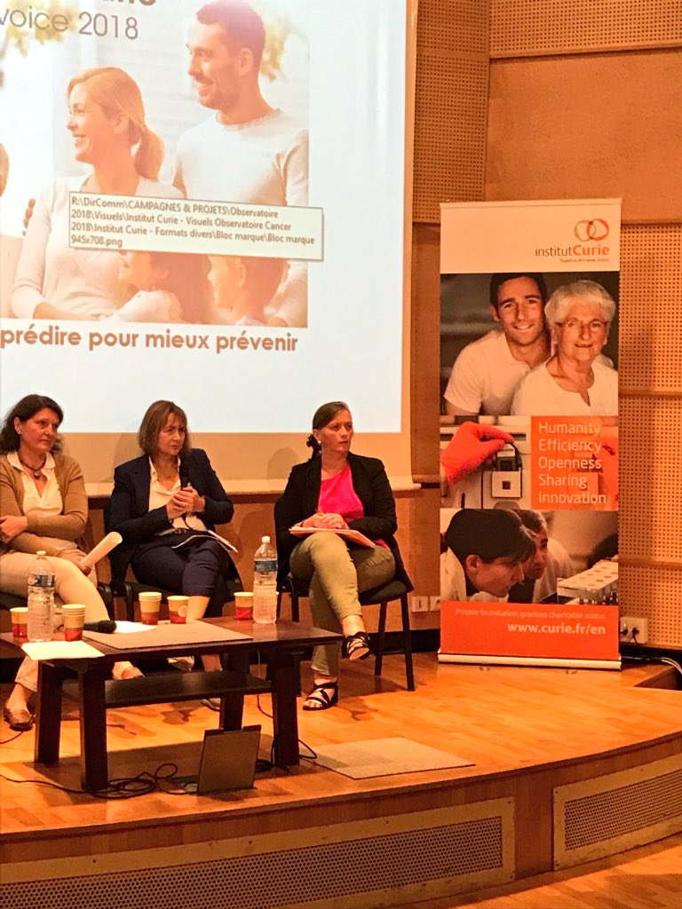 institut_curie's tweet image. #ObservatoireCancer - "Aujourd'hui, l'#oncogénétique doit s'ouvrir ! Cela implique qu'un réseau de spécialistes se développe et se consolide pour permettre aux patients de se tourner en toute confiance vers la bonne équipe." Dr Catherine Nogues