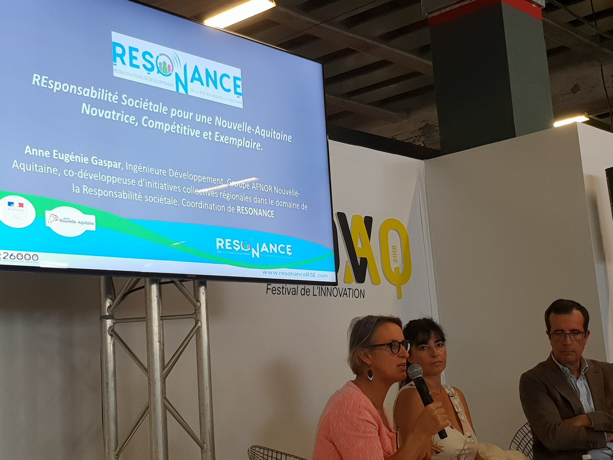 LaBase_NA's tweet photo. #NOVAQ Pourquoi la responsabilité sociétale compte ? #RSE #RSO 
@JulieChabaud introduit la notion d #coresponsabilité en citant @N_Hulot "pour la 1ère fois, on est condamnés à réussir ou à échouer ENSEMBLE" et raconte l'expérience #LaboMobile pour agir à la hauteur des enjeux !💯 https://t.co/FBvD3UZL5u