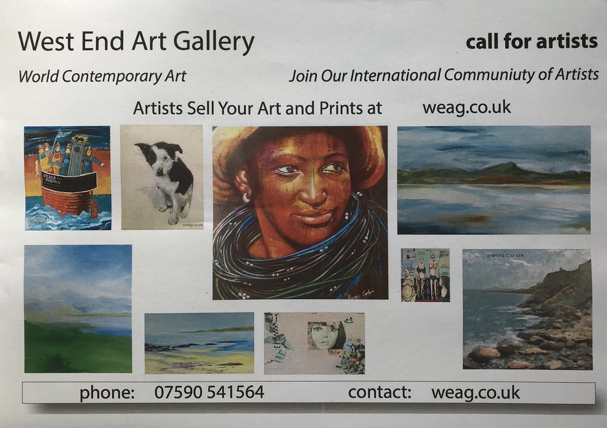 weagartgallery's tweet photo. RT, Call for #artists https://t.co/l26jQJRfdt @cera13122016 @RobertWhiteArt @ArtistjMiller @TurgeonWildlife @HelenVJamesArt @JoHatty @andymeetswarhol @MaryBroderson @DominguezdeHaro @barriart @art_collector_a @rengim19 @JamesDayArt @annette82162 @RobertBohan @BORNWILD_ART https://t.co/ordCgpKuZQ