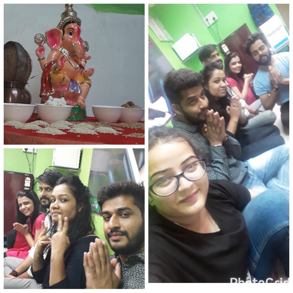 Ganpati Sthapna@ Office #GanpatiBlessings #Peace #Happiness