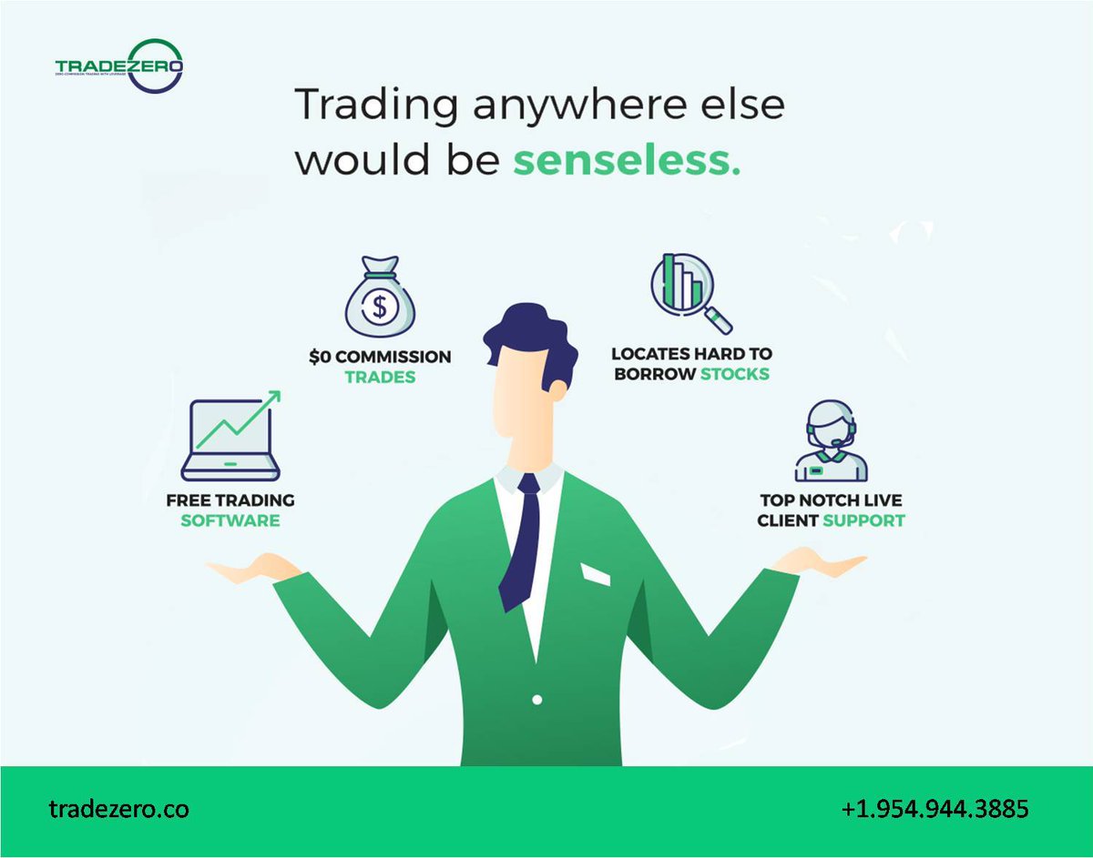 tradezero's tweet image. Don’t just trade anywhere – trade at the
right place that offers #FreeTradingSoftware at #TradeZero.co .  goo.gl/M4iKkg