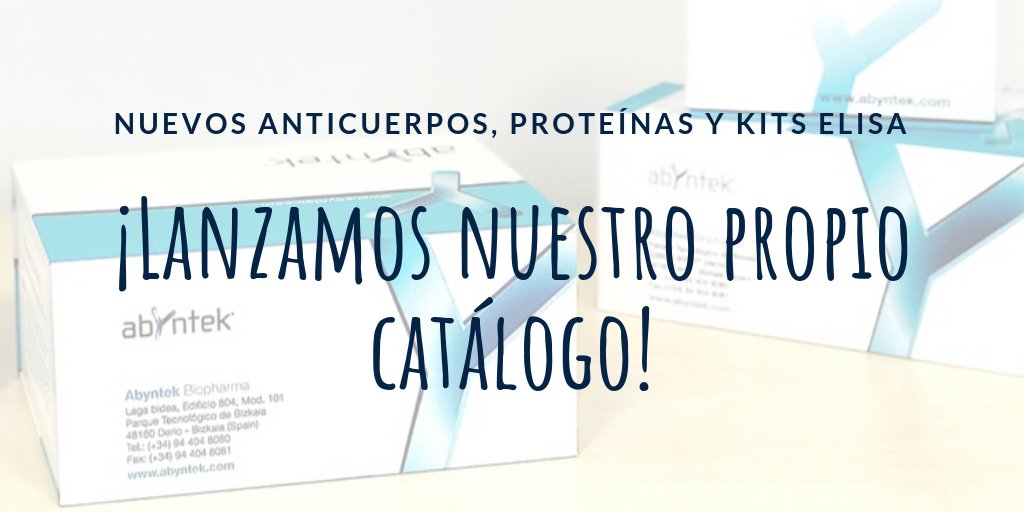 Abyntek's tweet photo. Nuevos #Anticuerpos, proteínas y kits ELISA, ¡LANZAMOS NUESTRO PROPIO CATÁLOGO!
👇🏼👇🏼👇🏼
https://t.co/5tDaYRy7EI https://t.co/H8sfaWSjZM