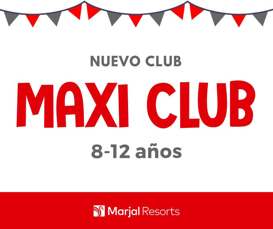 🎉 Inaguramos nuevo club 🎉
Así es, desde ahora los niños y niñas entre 8 y 12 años podrán disfrutar también de su propia animación en Marjal Costa Blanca.
Consulta nuestro calendario de animación en la web marjalcostablanca.com/eventos 💻 o descárgate la App de Marjal Resorts 📱