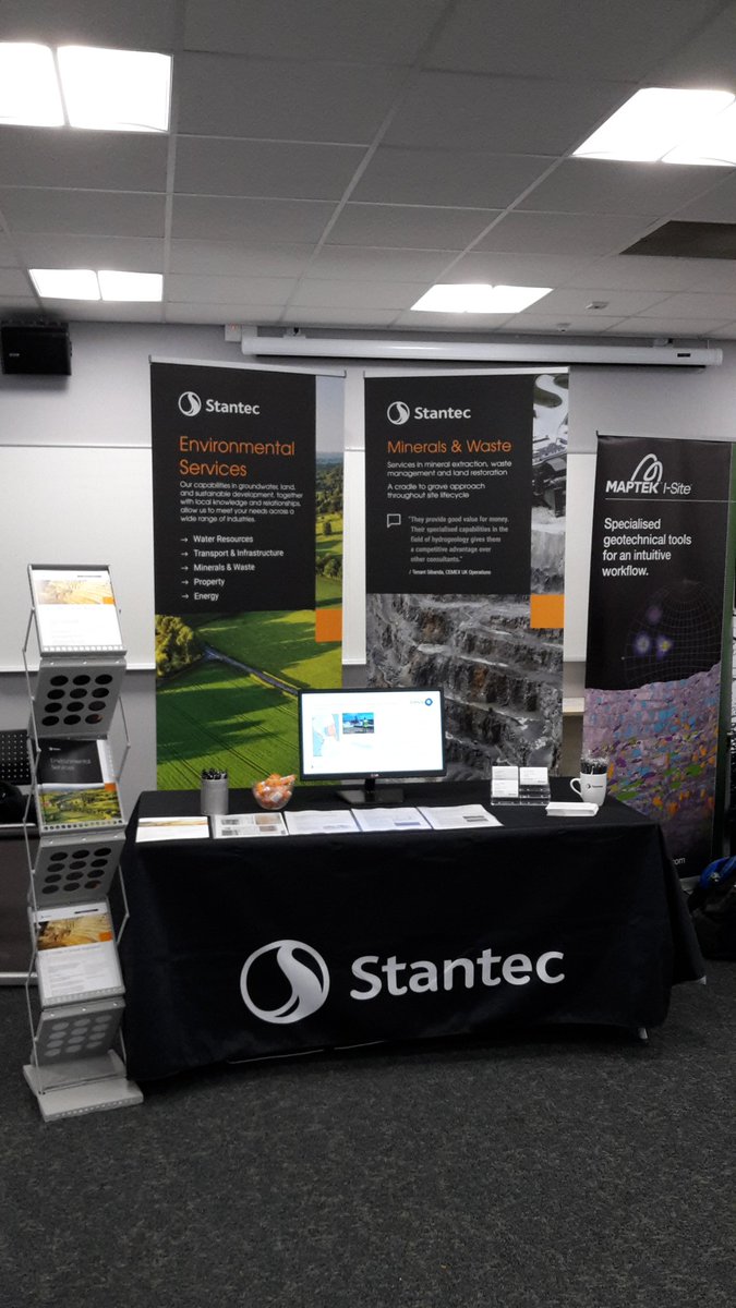 And here we are this week @EIGConference in #durham in full @Stantec livery! @ESI_consulting #minerals