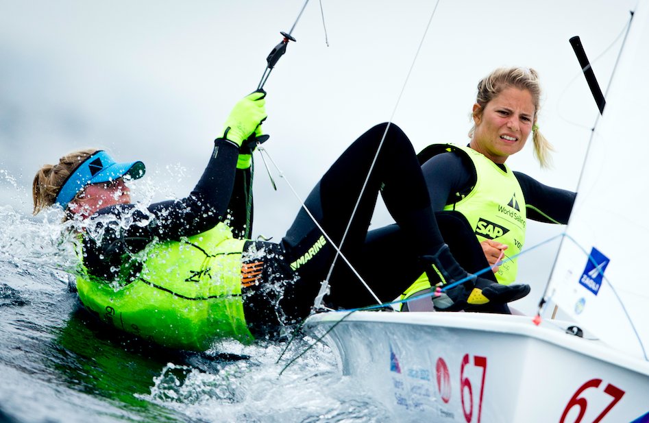 Getting to know the Olympic water better and better 💦
In 2nd position for now: site-isaf.soticcloud.net/worldcup/resul… #togetherone #teamnl #wcenoshima 📷 <a href="/SailingEnergy/">Sailing Energy</a>