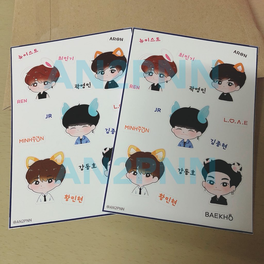 An2Pnn's tweet photo. สตก. แฟนอาร์ต NU'5 แผ่นละ 40 บาท พร้อมส่งนะจ้า สั่งซื้อได้ทาง dm เลยค้าบ ❤️ #ตลาดนัดNUEST #แผงลอยเลิฟ #NUESTWENCOREBKK #NUESTFAIR https://t.co/SypZKjFJ17