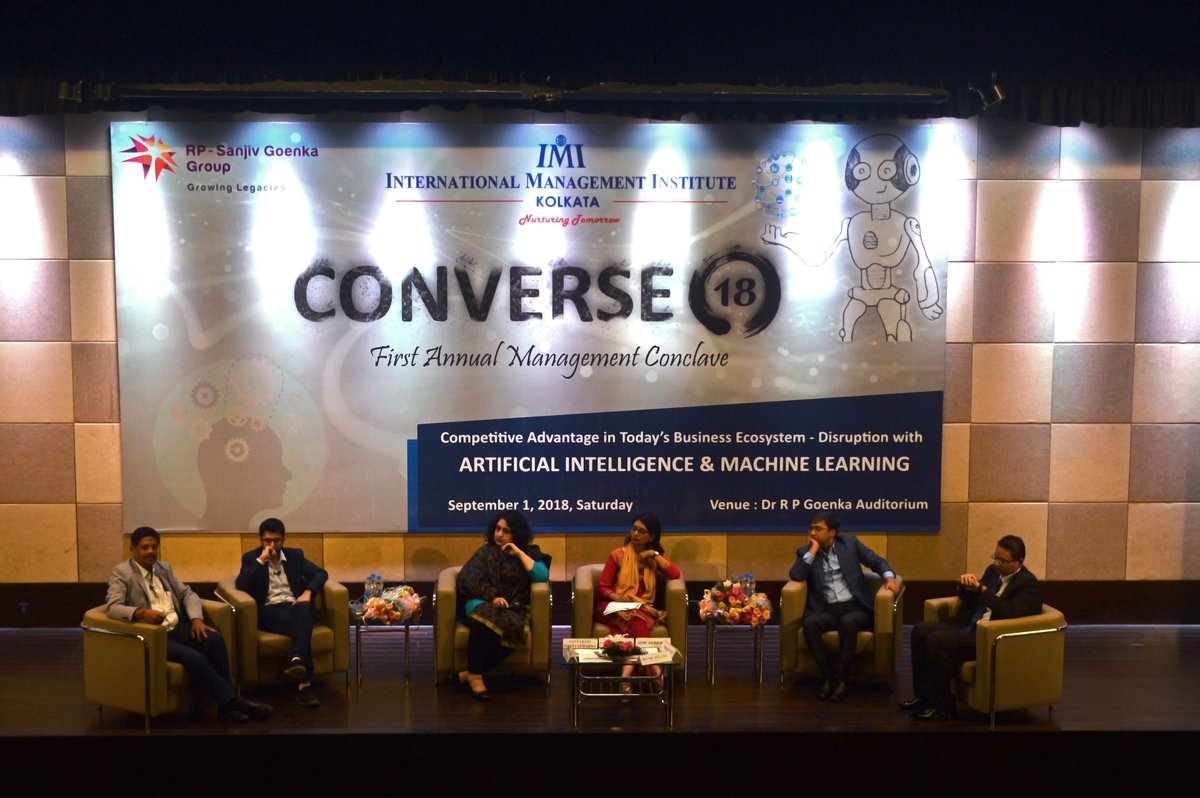 IMIKOnline's tweet image. "AI is changing the way we think about everything."
Panel 3 of Converse 2018, consisting of industry experts in Human Resources discussed about 'Using Technology for HR Practices.'
#ConverseIMIK #Converse2018 #ManagementConclave #HR #ArtificialIntelligence