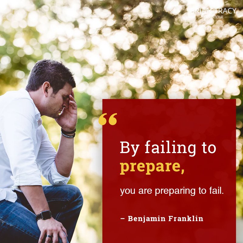 BrianTracy's tweet photo. The more you #plan and prepare, the more #confidence you will have when you go after your #goals. https://t.co/8GMTTfv5A4