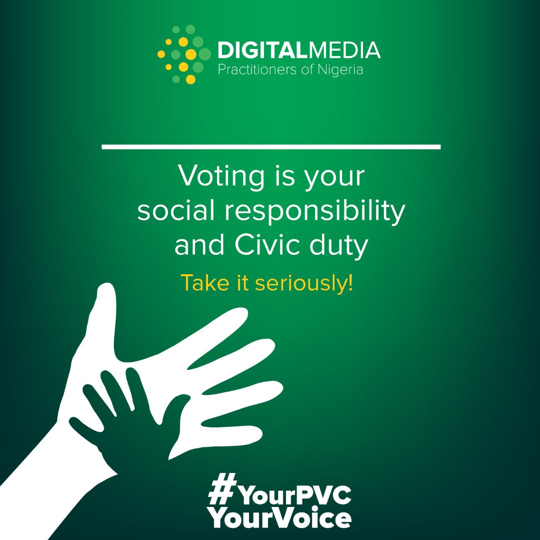 AnkaDealer's tweet photo. Voting is your civic duty as a citizen of the Federal Republic of Nigeria, The voter registration exercise ends on the 31st August 2018.
Play your part.
#YourPVCyourVoice https://t.co/wWXaVXXtFq https://t.co/POCNBJYXTe