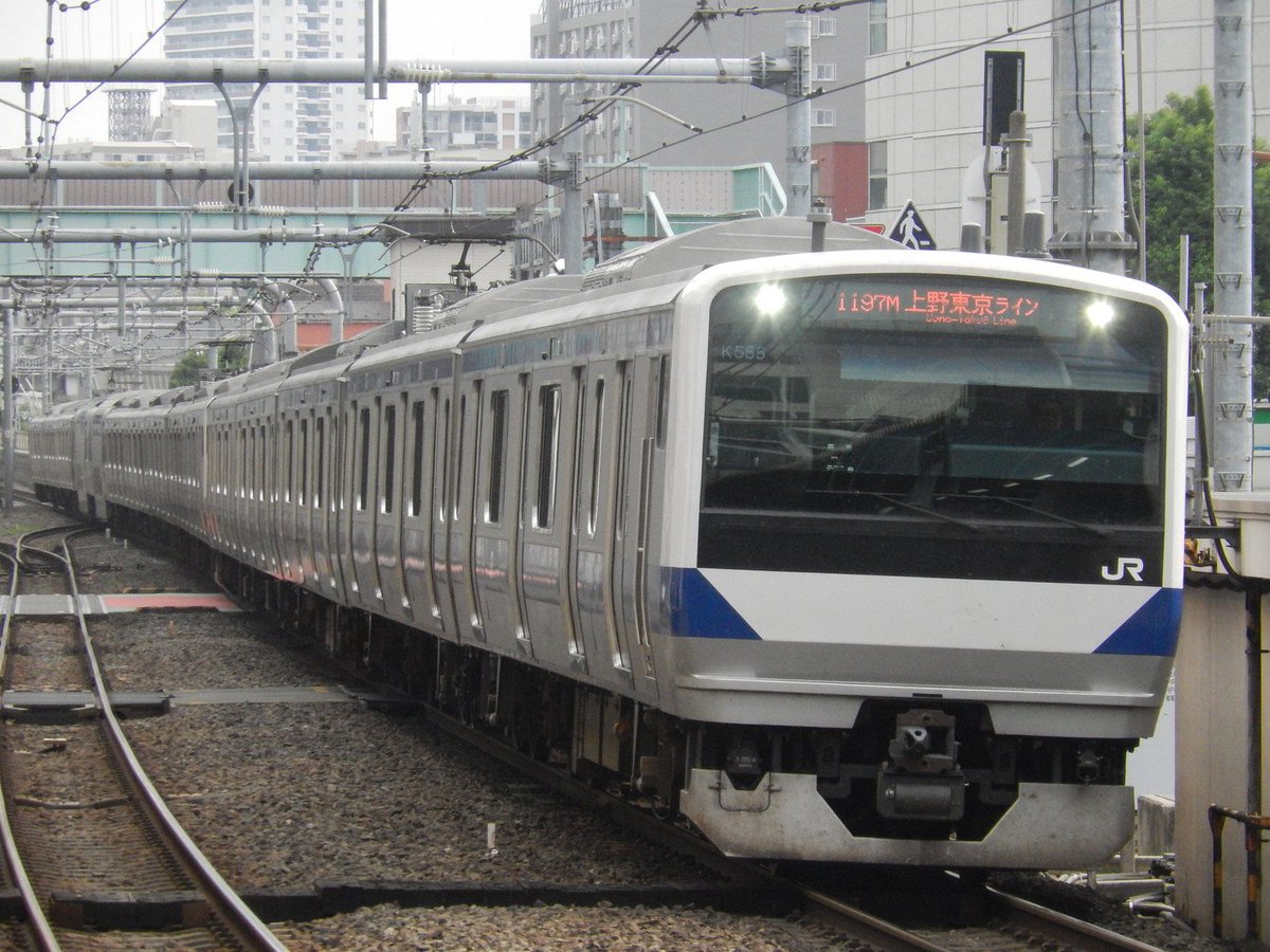 デハ8606 Meigeo على تويتر 15 43に北千住駅2番線ホーム上野方で撮ったe531系k555 K404編成の快速水戸行きです 15両なので土浦で切り離しですね Jr東日本 上野東京ライン 東海道線 常磐快速線 常磐線 E531系 E531系0番台 E531系3000番台 T Co