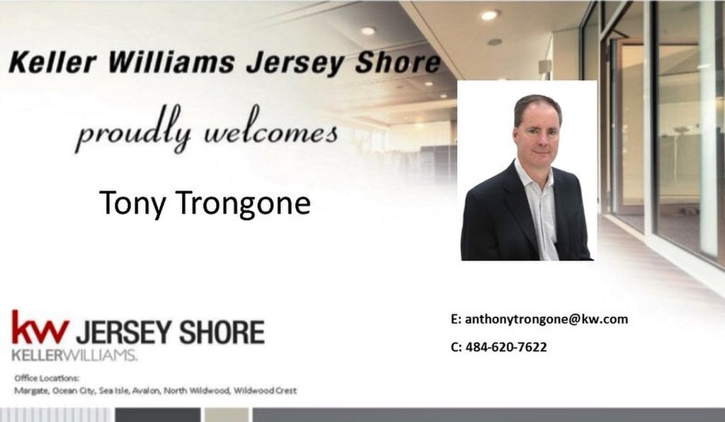 KWJerseyShore1's tweet image. Look who joined KWJS!
Let's give a HUGE KW welcome to Tony Trongone!!
We are excited to be in business with you! #MakeTheMove #kwjs #careersworthhaving #livesworthliving #businessesworthowning #kwjscareers #RealEstate #TeamWork #WelcomeAboard
