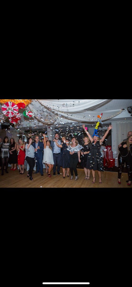 Well Christmas is just under 4 months away 😱😱😱 It comes by quicker every year! So do our bookings make sure you book while you can! 

3 course meal
DJ
Free bar after the meal till 12

That’s a Christmas party. 
glendowerhotel.co.uk/wp-content/upl…