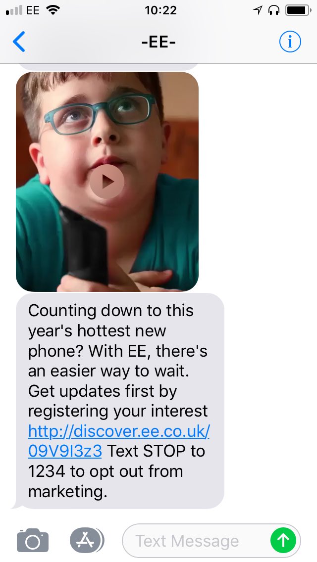 robaston's tweet photo. Ethical advertising ? Shame on you EE!!! In this day of phone addiction do we really want to be targeting young kids? Have you seen the statistics in mental health in youngsters? Do you care? https://t.co/Jpjm1v7IhP