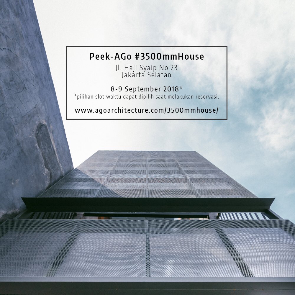 Peek-AGo (intip karya) : agoarchitecture.com/3500mmhouse/ #giveitAGo