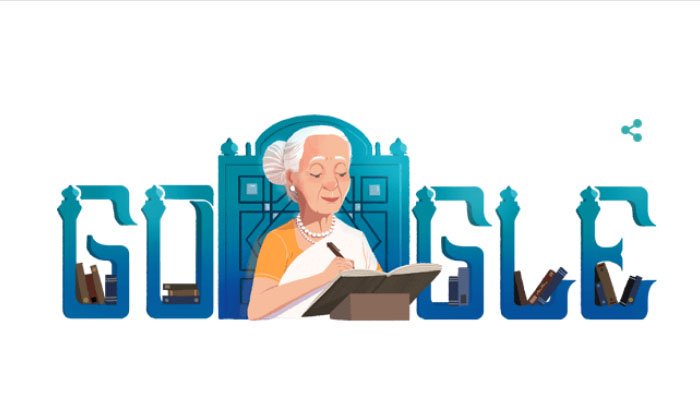 wearemcom's tweet photo. Google is paying tribute to Pakistan’s legendary playwright Fatima Surayya Bajia with its doodle feature on her 88th birthday (September 1). Google honours prominent personalities and occasions with special logos that it calls 'doodles'. https://t.co/Bj7Yr8o3jR