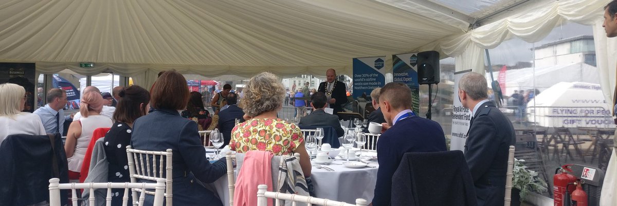 SpaceNorah's tweet photo. Kickoff @PortrushAirshow 🛩️ an estimated 150,000 visitors this weekend and £2.5 million to the economy. I'm very excited to be part of the @STEM_Airwaves today and tomorrow, with more exhibitors than ever before it promises to be an action packed weekend 👍 https://t.co/USJvifmFtK