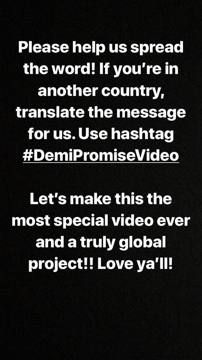 lovatics4ddL's tweet photo. #LOVATICS Mike is going to make a music video for ,,promiseโ he is making it for ur girl and we have to help him #DemiPromiseVideo https://t.co/FXdEPniSDt