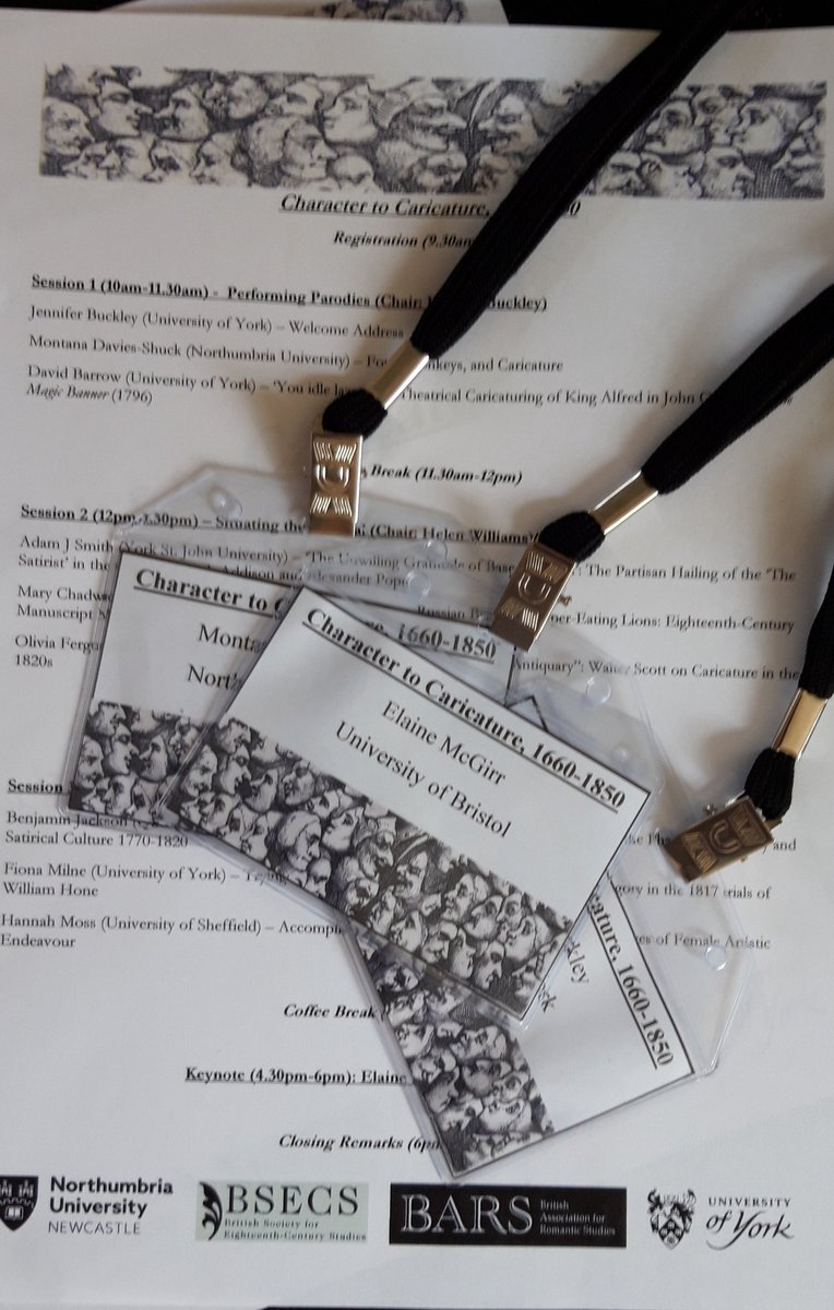 Character2018's tweet photo. We're gearing up for Monday: the badges are made and the programmes are printing! #excited https://t.co/3isybL912t