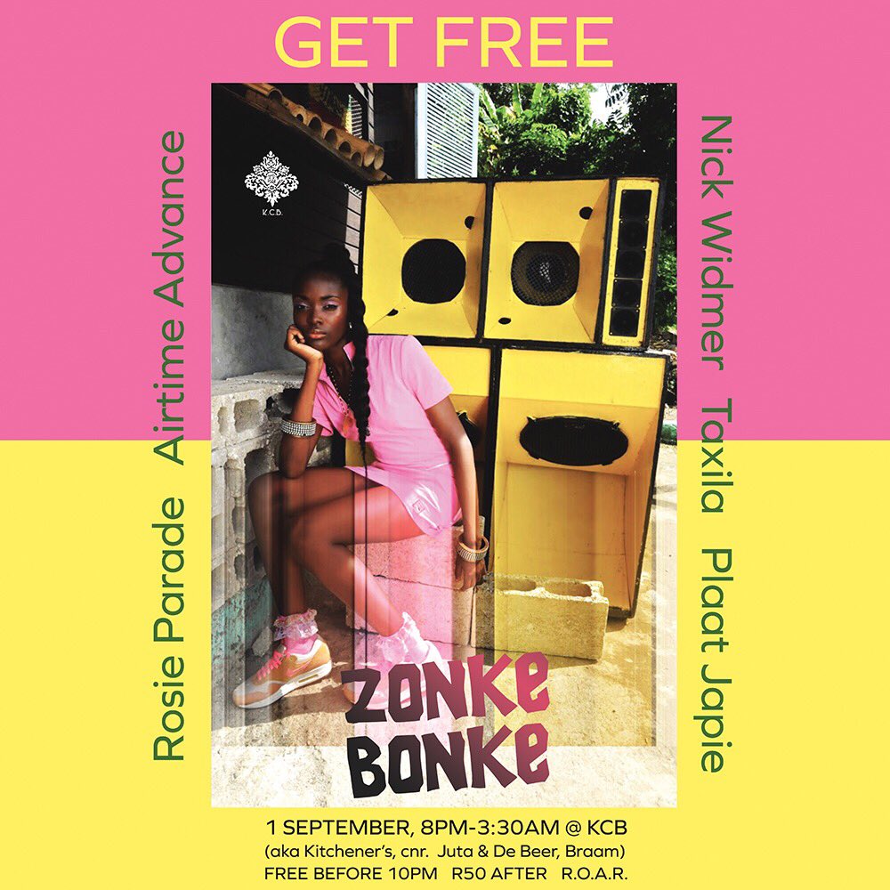 cocolovesdanger's tweet photo. Fam jam tonight 🥑 DJ Taxila comes to us on FAKA’s recommendation via Lisbon where she books a night called Brave. Plus @ZandiTee plays her first late slot! Tropical rhythms af. Free after 12 with your @KopJhb stamp 🌴

#reggae #socca #baile #naija #baleric +++ https://t.co/4P683dfGVm