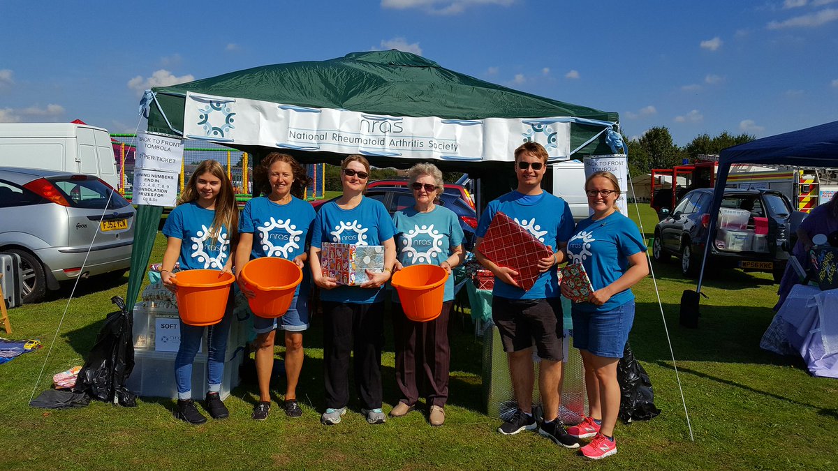 Shakeyt1961's tweet photo. Ready to raise money and raise awareness for @NRAS_UK at #ArleseySummerFete great community atmosphere and sunshine! @letstalkcentral https://t.co/fUZWEp5cPE