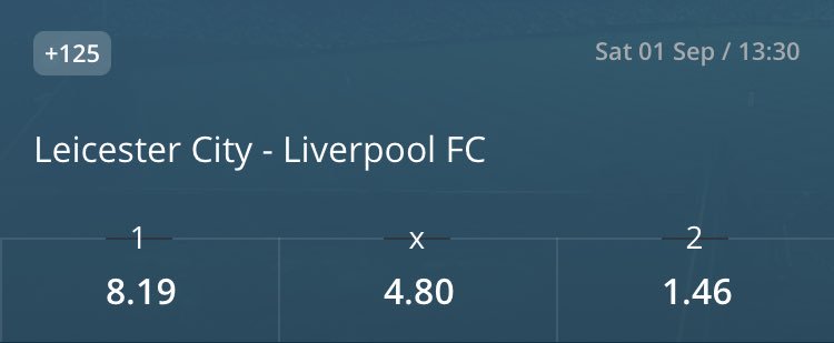 BetTalesEU's tweet photo. The first premier league match starts in only 30 minutes. Leicester city against Liverpool. Get your bets on now with the best odds in the World. #LEILIV #betting #PremierLeague #matchday #bitcoin #tips https://t.co/ob3PNOoMrJ