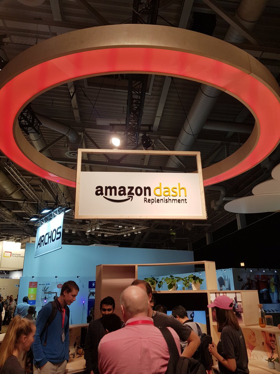 emi_filip's tweet photo. #Amazon made the next step towards integration into home appliances. Its Dash Replenishment Service is showcased at #SAMSUNG booth as an integrated re-ordering capability in their washing machines. Launch will be this months, starting with DE and the UK. #IFA2018 #shopping https://t.co/eXW9okbAuB