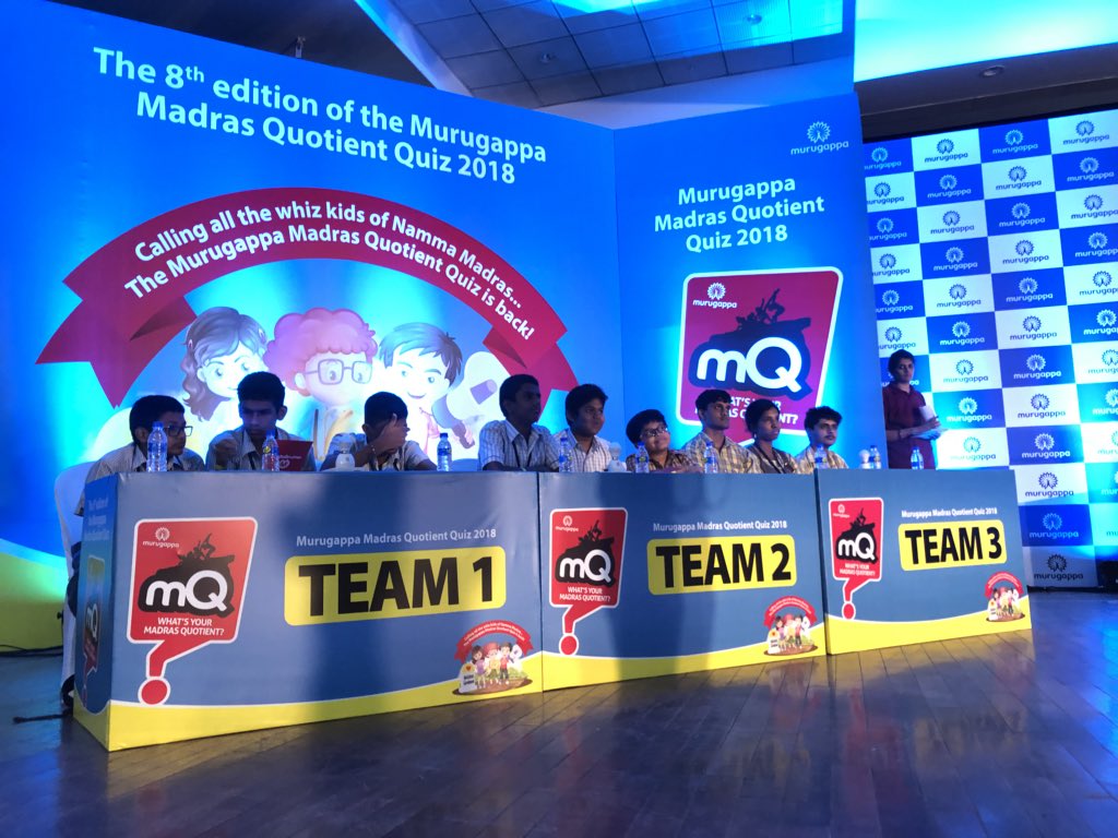 Murugappa_Group's tweet photo. Here are the six final teams to contend for the trophy of #MMQ2018! https://t.co/1snM3WXDBA