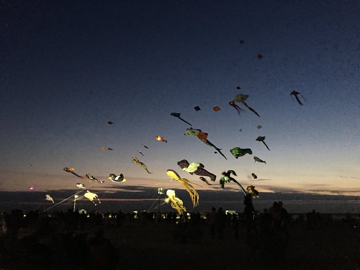 Fabulous time at the night kite flight last night #stanneskitefestival