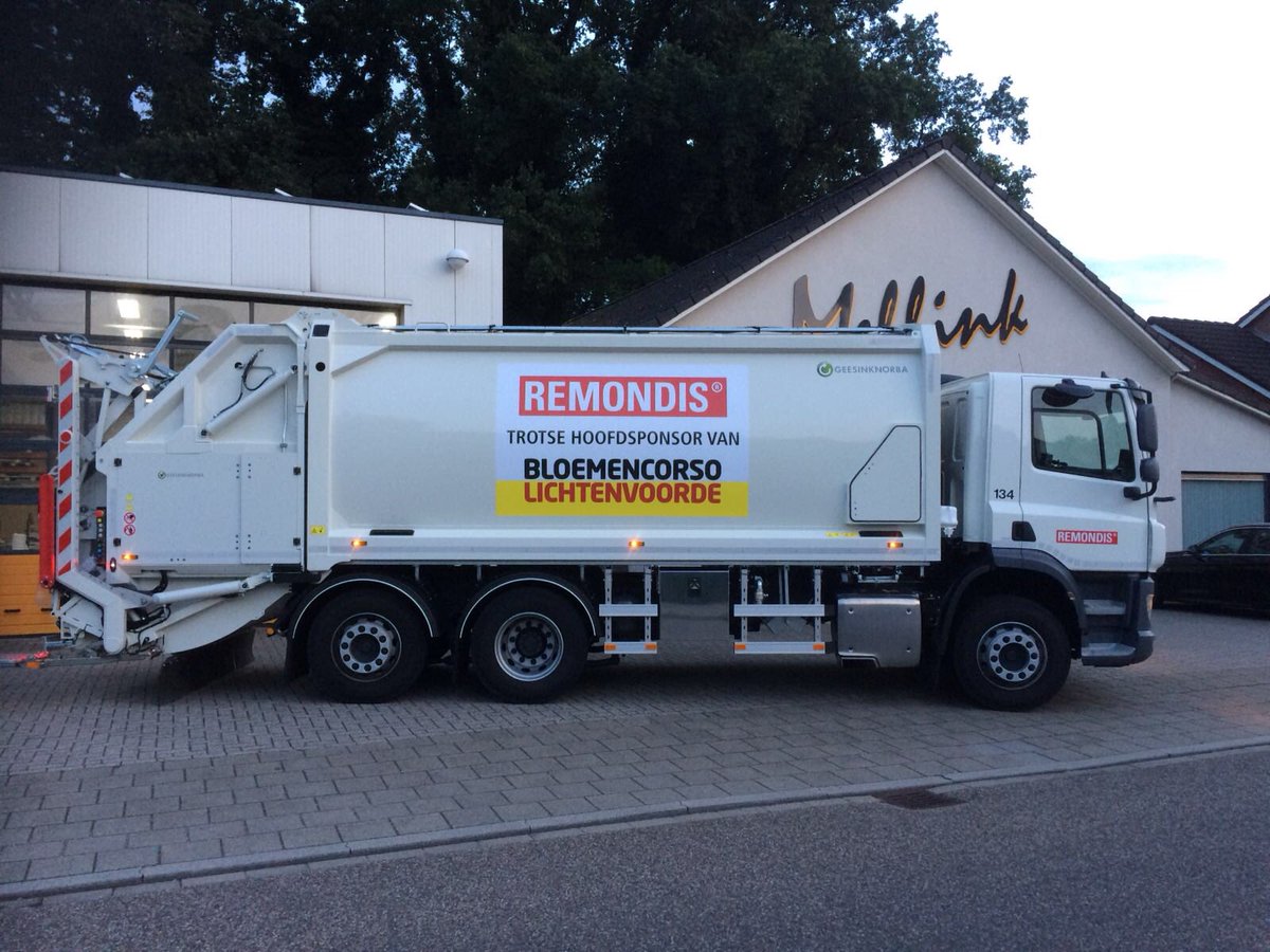 bclichtenvoorde's tweet photo. Heb jij ze al gespot? De wagens van Remondis, mét fleurig extra logo? Sinds vandaag rijden ze door de Achterhoek! Wij zijn trots op deze sponsor! #bclv https://t.co/tGqfzrBrdT