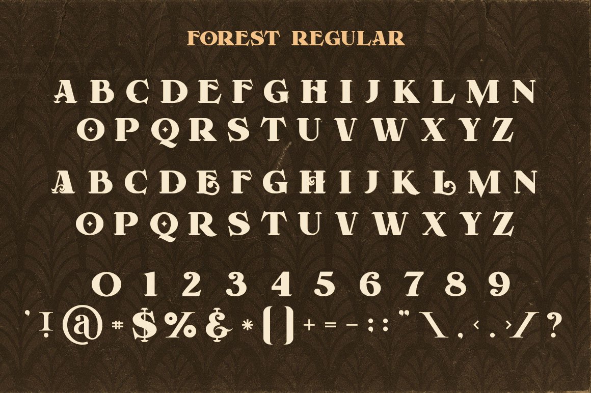 빈티지풍의 무료 영문폰트 Forest Regular Free Font https://t.co/sfRf2Zu4v7, image size:1160x772