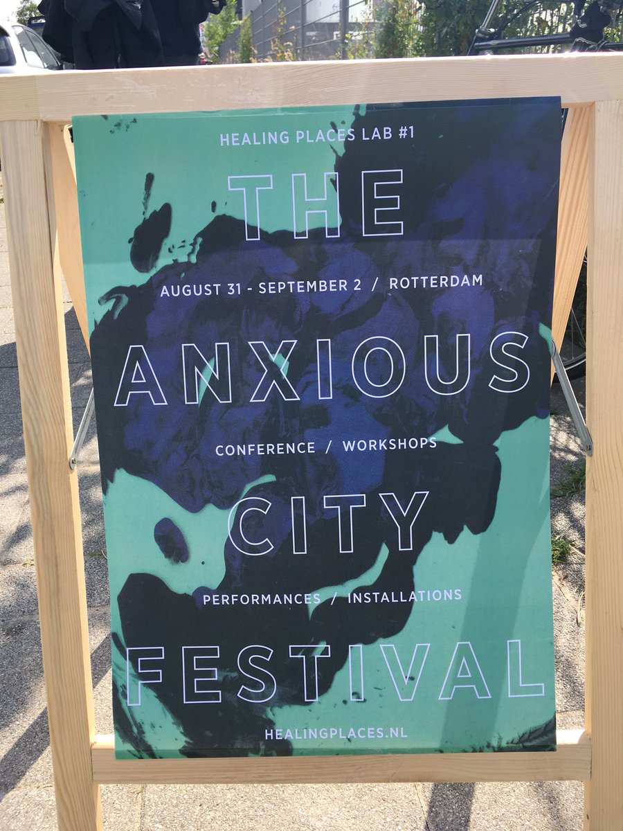 Here we go <a href="/Healing_Pl/">Healing Places</a> the Anxious City Festival is about to start with a super inspiring talk Experiences if Time! #urbanism #health