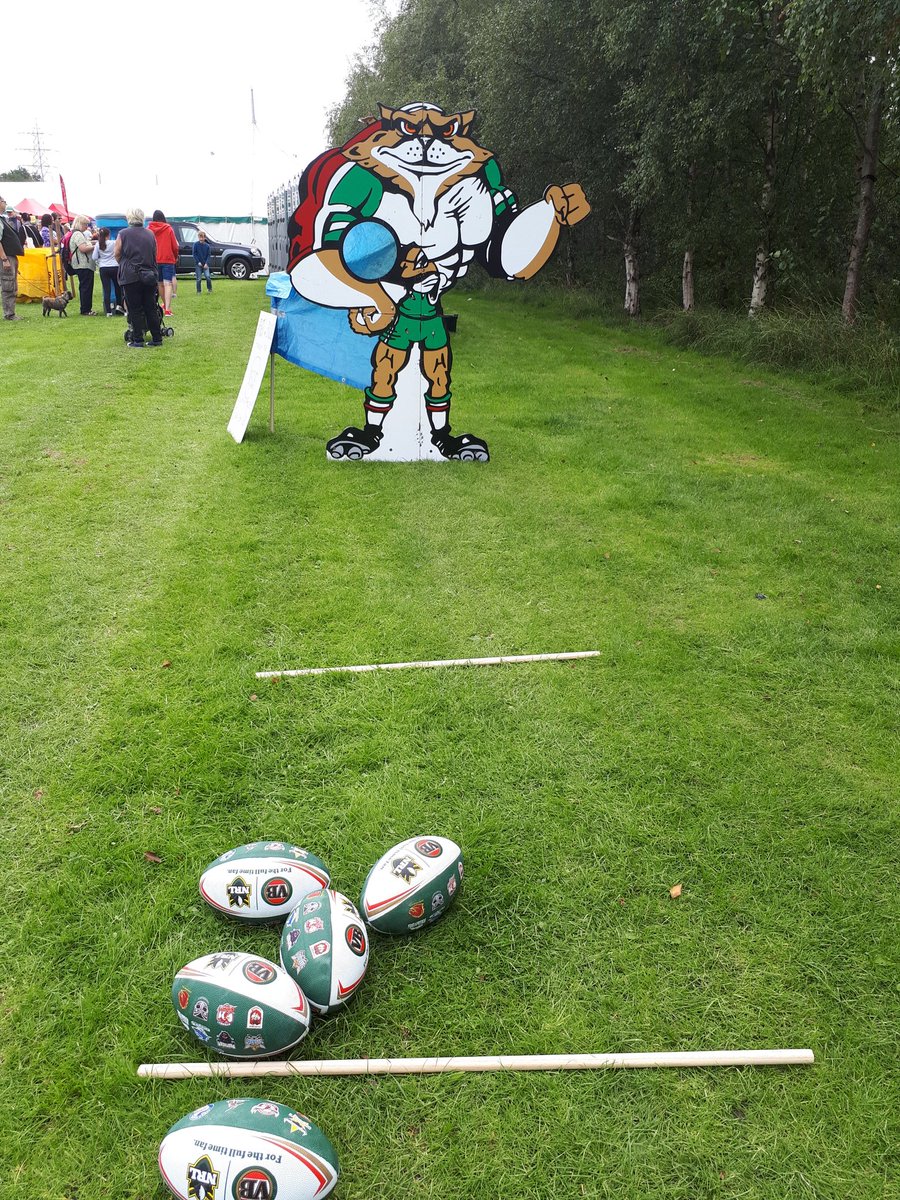 Cougarmania's tweet photo. Come visit us and @aaronson_h at the @KeighleyShow. We're located opposite the Burger Van and next to the Horse Riding for Kids. #KCRL18 #CDQ https://t.co/M0hYCABxoG