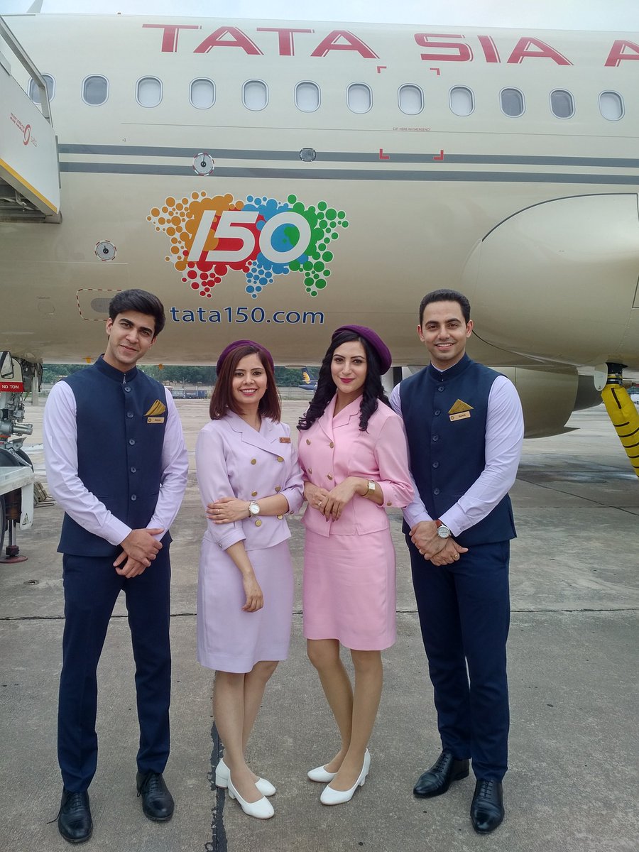 TheSanjivKapoor's tweet photo. VT-ATV revived! Along with a special retro uniform harking back to the glory days of aviation. To be worn on special occasions on this aircraft. @airvistara #VistaraRetrojet #FlyTheNewFeeling #NotJustAnotherAirline https://t.co/IvlEpwNMGq