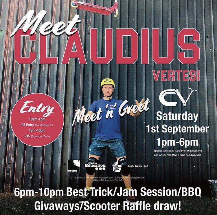 TheWorksLeeds's tweet image. Make sure your down here to meet @claudius_vertesi today! See him throw down some bangers and get yourself a new profile pic! £15 entry 🤘