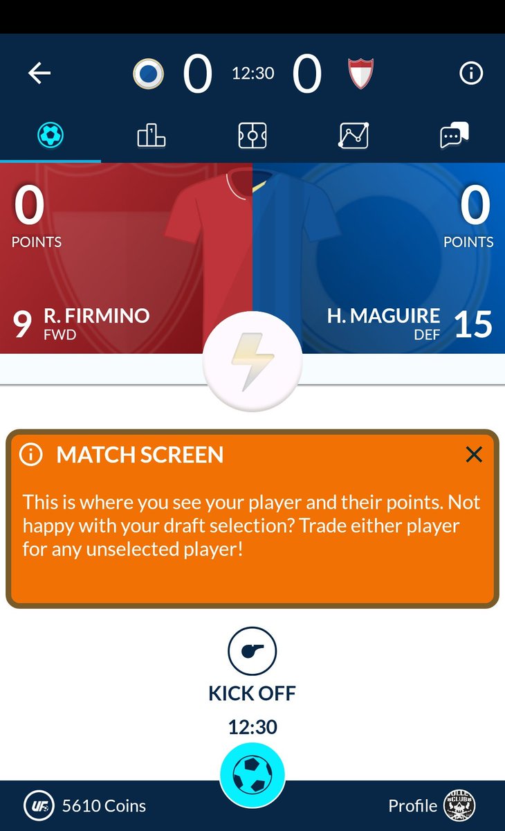 I just drafted Roberto Firmino &amp; Harry Maguire on @UltimateFanLive for #lcfc v #lfc