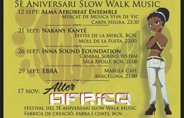 Gettin’ ready for a hot few months celebrating #5yearsSWM <a href="/AlmaAfrobeat/">Alma Afrobeat</a> <a href="/EBRAmusic/">E·B·R·A</a> <a href="/NakanyKante/">Nakany Kante</a> @innasoundfoundation