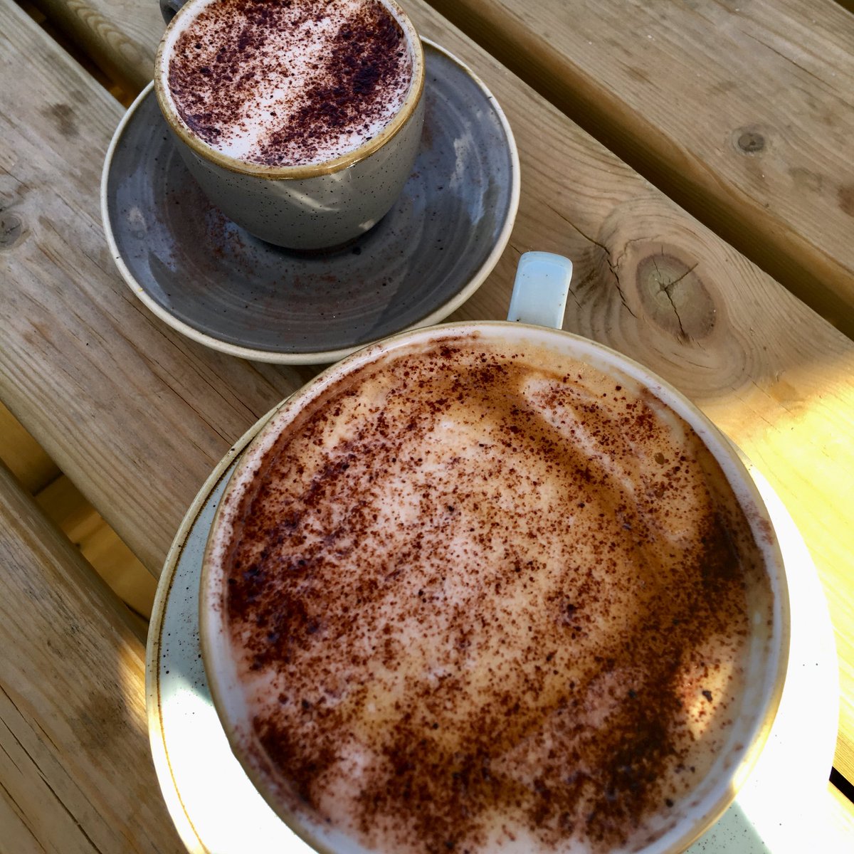 Kidney_Kidd's tweet photo. Post gymnastics babyccino and daddyccino at the delightful @tarkascafe. Such a lovely place. https://t.co/ZLZBfL9Bk0