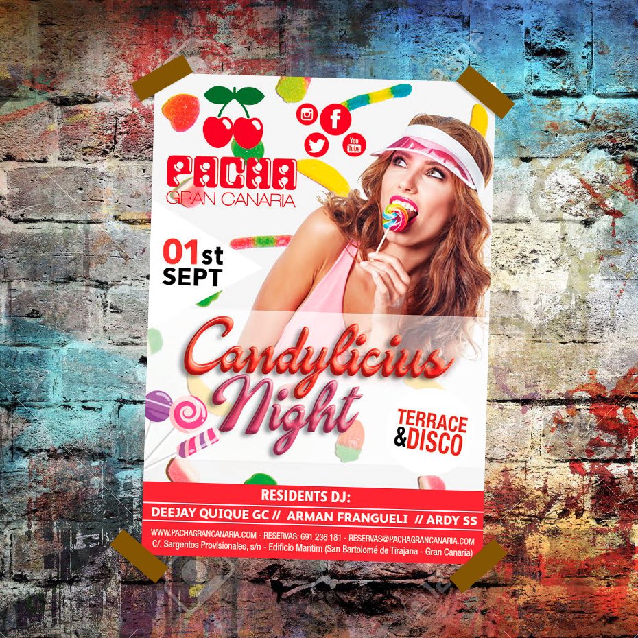 PachaGC's tweet image. 🇪🇸 Ya está aquí 🍭una noche para iniciar septiembre de la forma más dulce🍒
·
🇬🇧 It's here! 🍭 a night to start September in the sweetest way🍒
·
Reservas/Bookings 0034 691 23 61 81 · Reservas@pachagrancanaria.com
#PachaGC #GranCanaria #ViveLaNoche #Candilicious