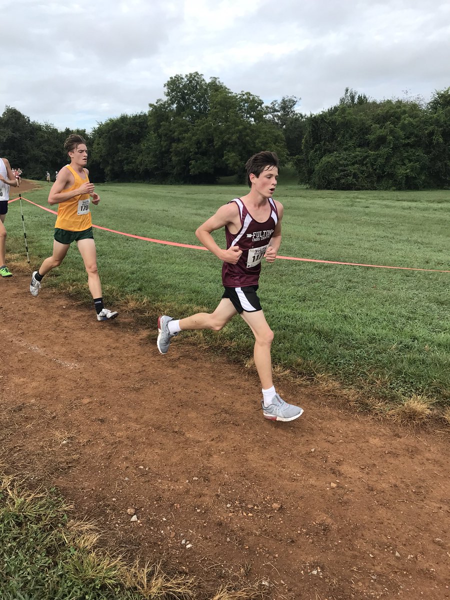 MrGravesFHS's tweet photo. First XC race of the season was a huge success and a ton of fun! Proud of all of our runners for working hard after a late start to the season. Can’t wait to add more runners next week! #FultonFamily #FultonFam #WooHoo https://t.co/HdunTLAz0G