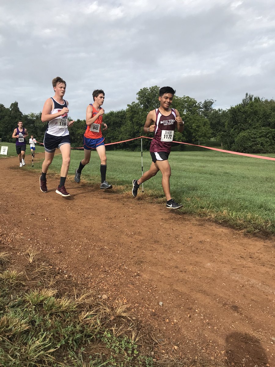 MrGravesFHS's tweet photo. First XC race of the season was a huge success and a ton of fun! Proud of all of our runners for working hard after a late start to the season. Can’t wait to add more runners next week! #FultonFamily #FultonFam #WooHoo https://t.co/HdunTLAz0G
