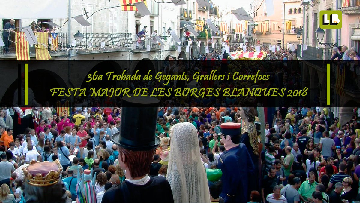 LesBorgesTV's tweet photo. Seguiu EN DIRECTE l'acte més important de la Festa Major de les Borges Blanques!! #lesborges #FestaMajor #FMBorges #gegantsdiables
https://t.co/Sj9Op98fok https://t.co/1kr9LQQlqX