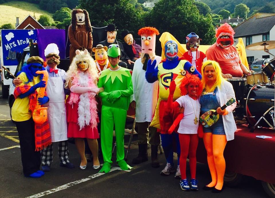 It’s Porlock Carnival tonight!  Make sure you look out for us and give as a cheer!! Here’s a pic of our entry from 2015
