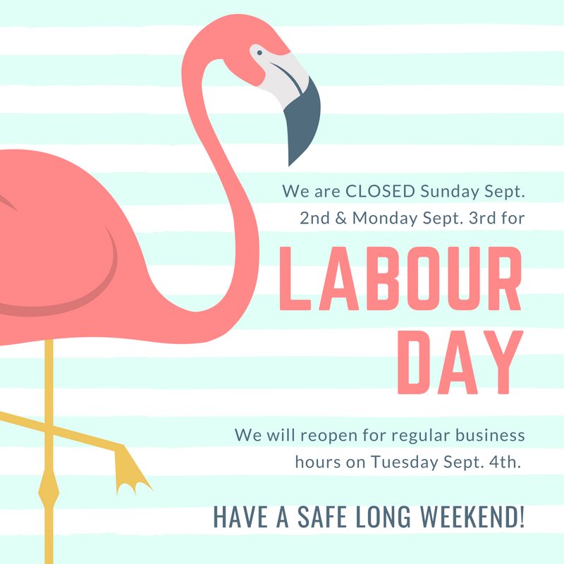 We are OPEN today 10-5 but closed Sunday &amp; Monday for the long weekend! Stop by today for all your last minute sunglasses needs!