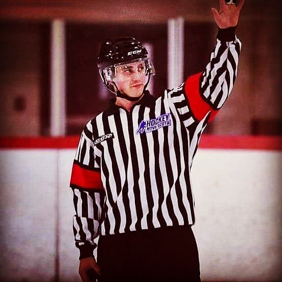 IanRobinsonPA's tweet image. Congrats to our favourite hockey Referee Drake on another officiating milestone and being assigned his first Atlantic University Sport (AUS) hockey game on Thursday, September 13th in Antigonish as St. FX host UNB. #ClimbingTheLadder #ProudofOurZebra #StripesLife