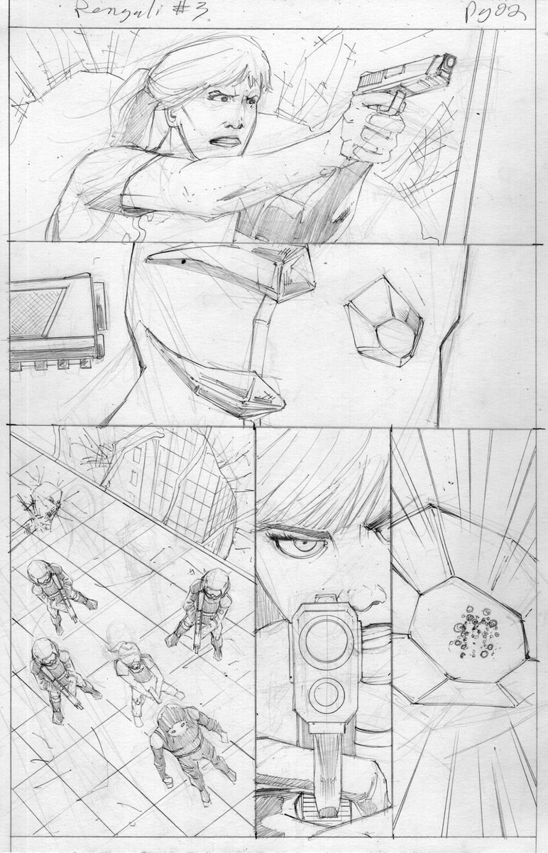RichPerottaArt's tweet photo. Just a page of #BENGALI to start the morning....and #coffee :) #comic #comicbook #art #comicart #draw #drawing #page #panel #action https://t.co/1yuhxc1d9c
